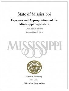 legislative expenses report- 2013